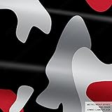 Metro Wrap Series Red Tiger Jumbo Camouflage 5ft x 1ft (5 sq/ft) Camo Vinyl Car Wrap Film