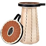 Aloskart Retrattile Sgabello Pieghevole Portatile,Altezza Regolabile 6-45CM