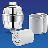 AquaBliss SF220 Shower Filter with 1 Replaceable Multi-Stage Filter Cartridge Inside - Plus 3 Extra...