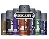 Denim 24hr Deodorant Body Spray 150ml | Pick Any 2 Scents | Choose from Original, Azure, Musk, Raw Passion, Aqua, Desire & More | 2 x 150ml | Denim for Men