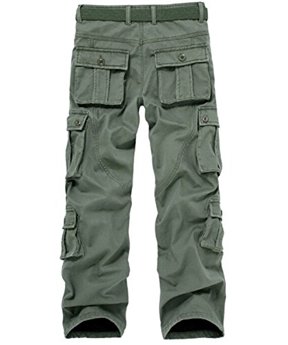 Men's Winter Fleece Lined Military Cargo Pants Casual Outdoor Pants2
