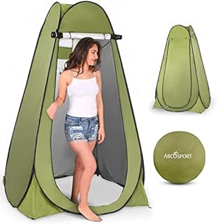 Pop Up Privacy Tent Instant Portable Outdoor Shower Tent, Camp Toilet, Changing Room, Rain Shelter with Window for Camping and Beach Easy Set Up, Foldable with Carry Bag Lightweight and Sturdy