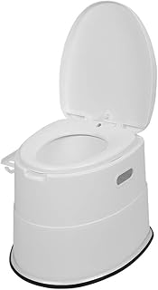 VINGLI Portable Detachable Camping Toilet | Splash-Proof Commode with Odor-Seal Lid | Compact Sanitation Solution for RV, Emergency, Outdoor Use, White