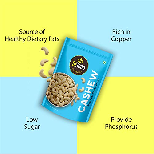 Image of DiSano Extra Light Olive Oil, Indian dishes and frying, 2L & Whole Cashew Nuts (Kaju), 200g