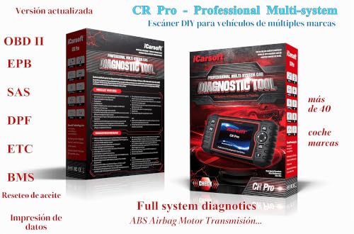 iCarsoft CR Pro Profi equipo de diagnosis OBD2 coche multimarca 5 unidades 6