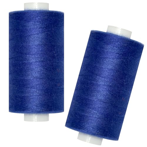 All Purpose Sewing Thread-2 Spools of Hand Polyester Sewing Thread for Sewing Machine for Hand and Machine Sewing(Royal Blue 2 spools)
