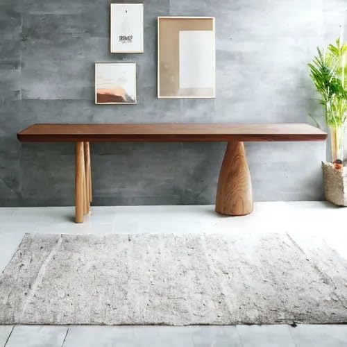 METALBUCKS Metal Bucks Live Edge Dining Table/Solid Sheesham Wood Industrial Kitchen Table With Metal Legs, Teak-image-30