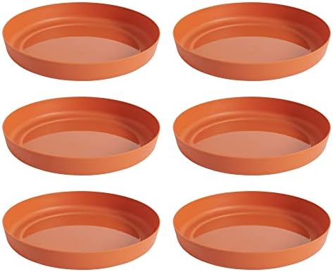 Clever Pots Plant Pot Saucers, 22.7cm Round Plant Tray for use with 30cm Flower Pot, Plant Saucer Plastic Drip Trays for Indoor Outdoor Garden, Weather Resistant Lightweight Plant Saucers, Charcoal