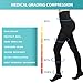 JYUOZI Medical Compression Pantyhose Stockings for Women Men, 20-30 mmHg Compression Socks Support Hose Tights, Closed Toe
