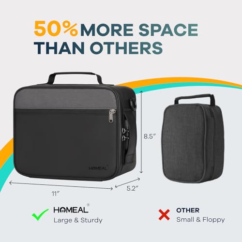 HOMEAL Large Smell Proof Stash Bag With Accessories, Containers With Lock, Box Kit, Storage and Travel Gift for Men/Women - Black XX-Large 264 - Image 3