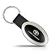 Au-Tomotive Gold, INC. Compatible With Toyota Land Cruiser Oval Style Metal Key Chain Key Fob