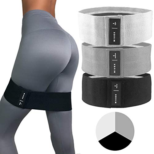 MIUEK by Mia 3X Resistance Bands for Working Out, Legs and Butt Workout Bands Set of 3 Booty Band Exercise Bands for Working Out Exercise Bands Elastic Bands for Exercise