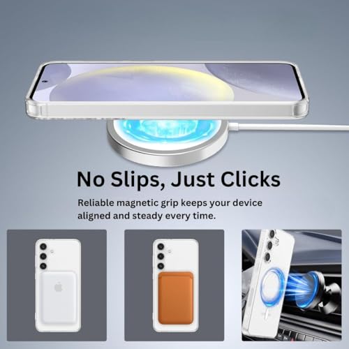 Image of ShieldTech Crystal Clear Back Case Cover Compatible with Samsung Galaxy S24 FE 5G | Hard PC & TPU | Wireless Charging Compatible Case Cover for Samsung Galaxy S24 FE 5G | Transparent