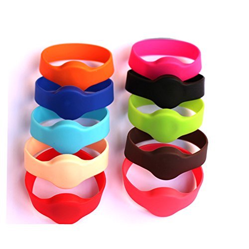 Tag T5577 montre 125 kHz bracelet silicone étanche réinscriptible pour gestion d'accès