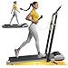 6 en 1 Cinta de Correr Plegable, 12% Inclinación Cinta de Correr, 12KM/H Cinta de Andar para Hogar/Oficina, 115 CM Pasamanos Telescópicos (95°&105° Ajustables), Remoto Silencioso, Pantalla LED, App