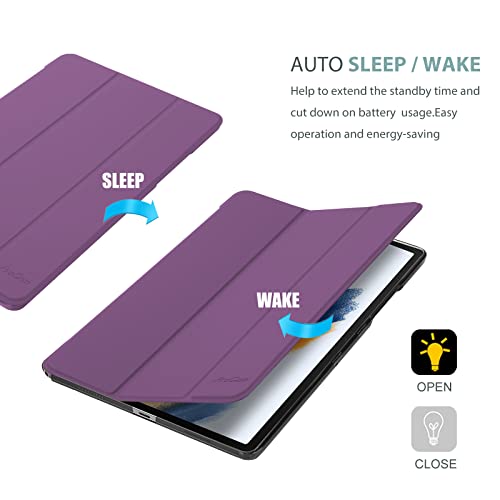 ProCase Case for Galaxy Tab A8 Case 10.5" 2021 SM-X200N SM-X205N SM-X207, Slim Lightweight Protective Hard Cover for Galaxy Tab A8 10.5 Inch 2021 Tablet -Purple - Image 6