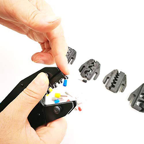 Replaceable Dies Ferrule Terminals Crimping Tool Set Kit-03C Connector Crimper Set Multi-Functional Crimping Pliers Kit #TOP5