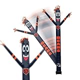 Sporticulture Football Chicago Bears Wacky Waving Inflatable Tube Guy with LED Lights & Built-in Blower - 6" x 36" x 96" NFL Inflatable Tube Man Crazy Sports Fan Outdoor Party Decoration