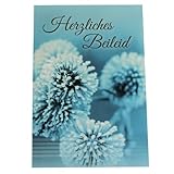 Stilvolle Trauerkarte mit Umschlag für Beileidsbekundungen