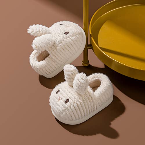 EnJoCho Girl Athletic Sandals Fashion Cute Autumn and Winter Girls Boys Slippers Flat Soft Warm and (White, 3.5-4 Years Toddler)2