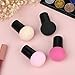 Sibba 4 PCS Makeup Eggs Sponge Cosmetic BrushFoundation Blending Make Up Concealer Applicator Cosmetic Face Eye Brush Set With Mini Handle Loose Powder Coverage Flat End Head Holder Kit