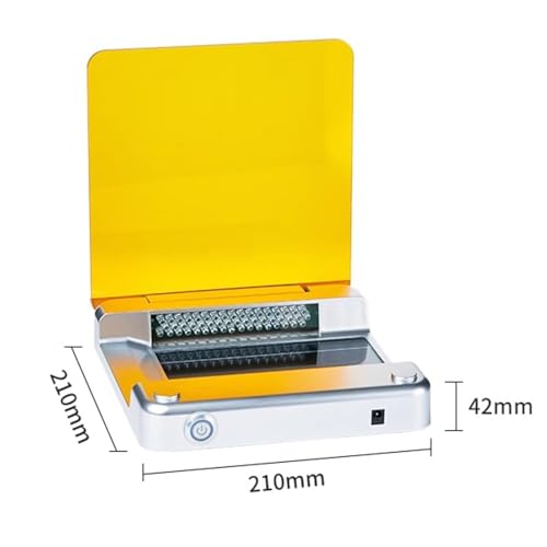Transiluminador de luz azul, cortador de gel de luz azul, intensidad LED ajustable, utilizado para visualización de electroforesis en gel.
