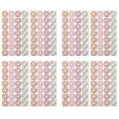 Lurrose Hole Reinforcement Stickers 32 Sheets Self-Adhesive Paper Hole Punch
