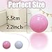 2.2in/5.5cm Ball Pit Balls, 100-Pack in Sweet Pink & White - Non-Toxic & Durable for Game Tents, Pools, Bounce Houses & More, Ages 0+1