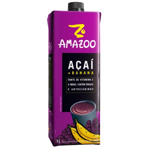 �A�}�Y�[ �A�T�C�[�X���[�W�[ �o�i�i 1L×6�{�Z�b�g AMAZOO ACAI SMOOTHIE BANANA 1L×6
