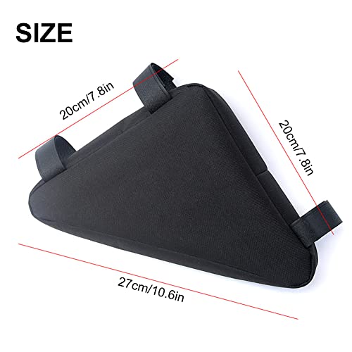 Bicycle Triangle Bag, Waterproof Frame Bag, Triangle Bag Bicycle, Frame Bag, Frame Triangle Bag, Tool Bag Rod Ideal for Lock Tools Rain Jacket - Image 2