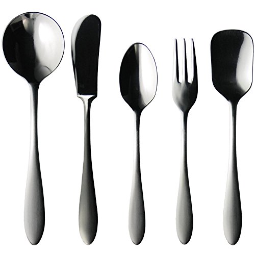 Nagao Tsubamesanjo Morning Cutlery Set, 5 Pieces, 18-0 Stainless Steel, Made in Japan