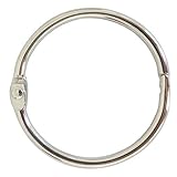 Book Binder Rings 2 Inch Office Loose Leaf Ring（20 Pack） Nickel Plated Silver