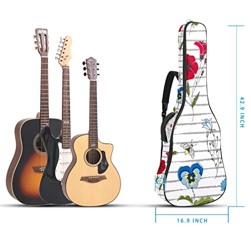 Housse étanche pour guitare acoustique avec double bandoulière et poche Motif cochon volant, Multicolore 09, 42.9×16.9×4… - Les Beatles, Paul McCartney, John Lennon, RIngo Starr, George Harrison Housse étanche pour guitare acoustique avec double bandoulière et poche Motif cochon volant, Multicolore 09, 42.9x16.9x4… – Image 6