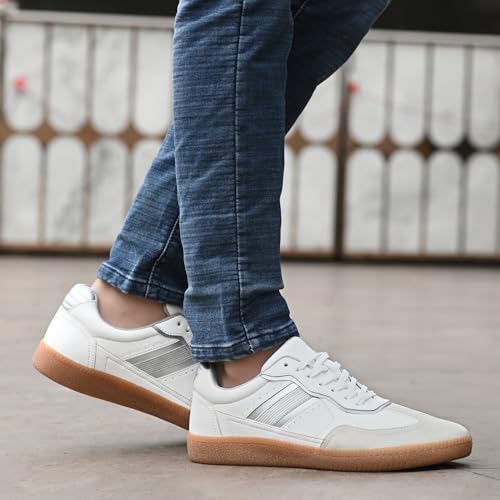 Image of Cruiser Sneaker for Men | Lightweight & Comfortable | Stylish Lace-Up Casual Footwear with Cushioned Insole | Perfect for Versatile Outfits 2634-9