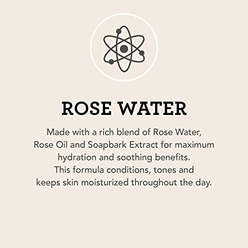 Naturewell Rose Water Hydrating Facial Toner Mist For Dewy & Radiant Skin, 100% Vegan, Refreshing, Conditioning, Soothing, Redness Reducing, Perfect For Travel, 4 Fl Oz #TOP2