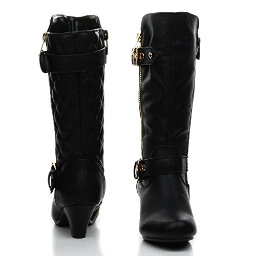 Link Little Girl's Pauline-38 Kitten Heel Boots with Decorative4