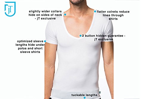 Men's Modal V-Neck Invisible Undershirt jT Modal2