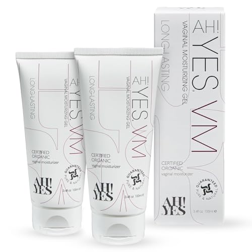 Image of AH! YES VM Long-Lasting Vaginal Moisturizer for Vaginal Dryness (2 Pack) | Water Based, Fast-Acting, Natural Gel Moisturizer, pH matched (2 x 3.4 fl oz)