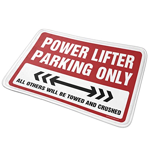Paillasson Hello Power Lifter Parking Only tapis entrée extérieure 50x80 cm
