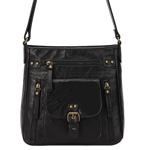 KL928 Crossbody Bags for Women, Multi Pocket Shoulder Bags, Medium PU Leather Cross Body Purses4