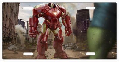 IRON MAN HULKBUSTER HULK AVENGERS Vanity License Plate