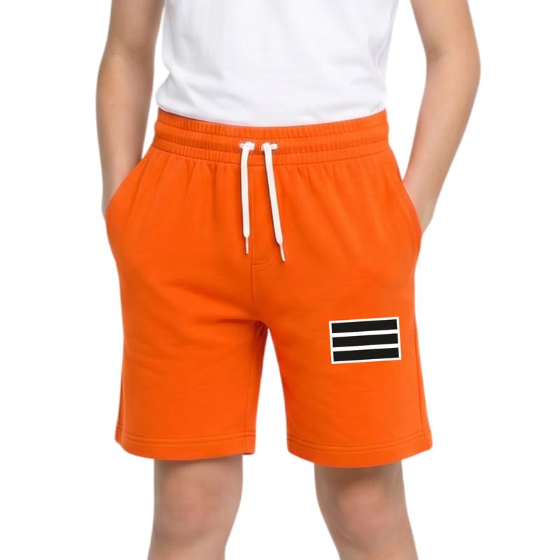 Nusyl Cotton Blend Shorts for Boys | Strips Printed | Comfortable Casual Shorts | Soft Breathable Fabric with Elastic Wa