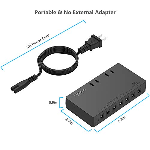Hiree Guitar Pedal Power Supply 7 Dc Output For 9V Effect Pedal Board With 2 Ac Outlets For Charging Speaker, Musical Instruments #TOP4
