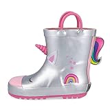 Bota de agua de niña Conguitos en color plata
