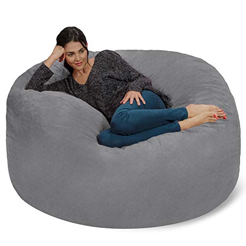 image for Chill Sack Bean Bag Chair: Giant 5' Memory Foam Furniture Bean Bag - B