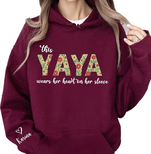 Custom Floral Mama Sweatshirt, Grandma gift, Personalized Grandma Shirt with Grandkids Name, Gift for Mother's Day, Cozy Family Matching Top, Gigi Long Sleeve Tshirt4