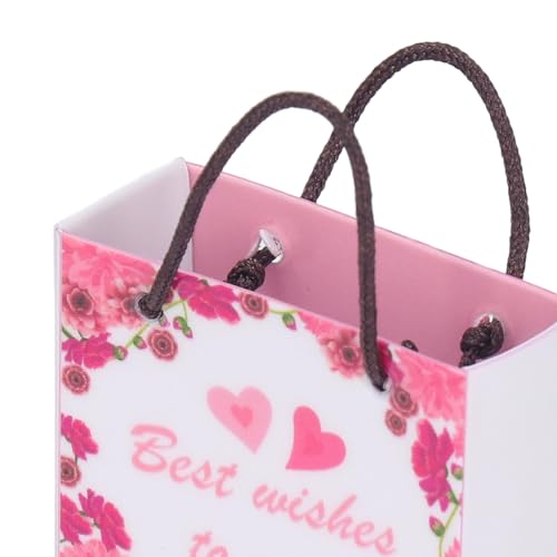 Saco de Presente Em Miniatura de Simulação Escala 1/12 Com Alças Removíveis para Casa de Bonecas, Mu