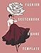 Produktbild Fashion Sketchbook Figure Template: Designing Clothing Journal, 360 Figure Templates to create your designs and build your portfolio, makes the perfect gift