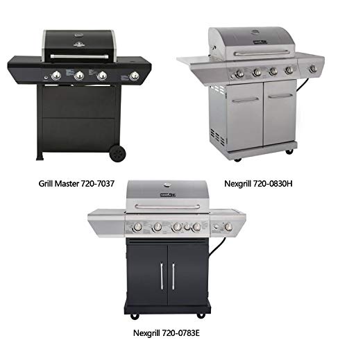 Hongso Ppg371 (4-Pack) Porcelain Steel Heat Plate, Heat Shield, Heat Tent, Burner Cover, Vaporizor Bar Replacement For Grill Master 720-0697, 720-0737, Nexgrill 720-0830H, 720-0783E Gas Grill Models #TOP6