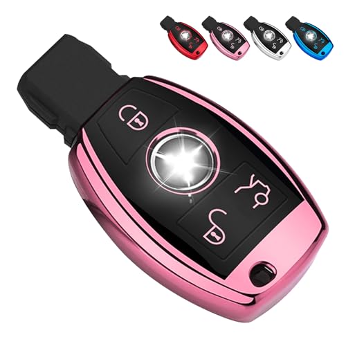 Image of QBUC for Mercedes Benz Key Fob Cover(Pink)